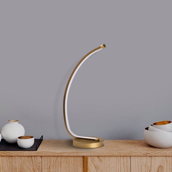 Opviq Bevel - 13322 Lámpara de mesa dorada